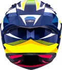 KYT R1R Diamond bukósisak | Blue/Yellow