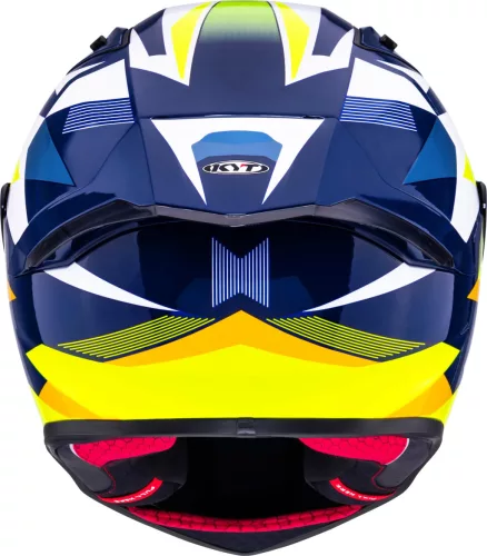 KYT R1R Diamond bukósisak | Blue/Yellow